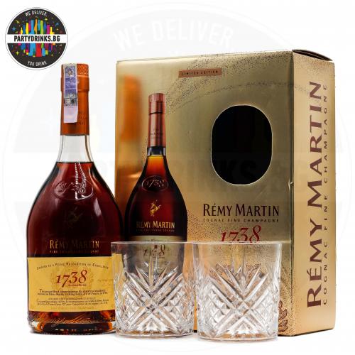 Коняк Remy Martin 1738 Royal 700ml 40% с 2 чаши